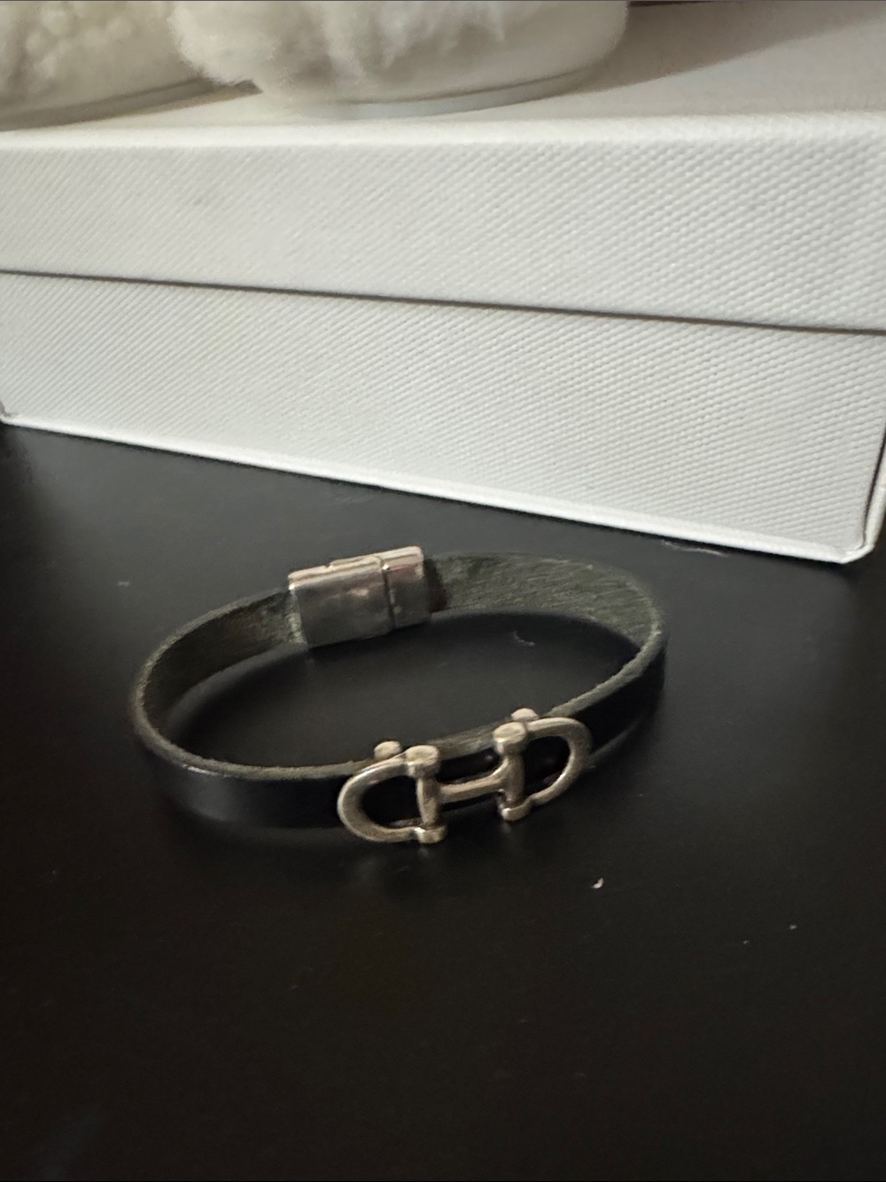 Genuine Leather Bit small equestrian bracelet